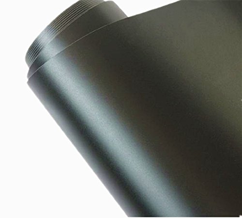 12" x 12'' Roll Matte Black Vinyl Film Wrap Sticker Bubble Free Repositionable Adhesive-Backed Vinyl