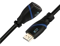 1.5ft (0.4M) High Speed HDMI Cable Male to Male with Ethernet Black (1.5 Feet/0.4 Meters) Supports 4K 30Hz, 3D, 1080p and Audio Return CNE61079