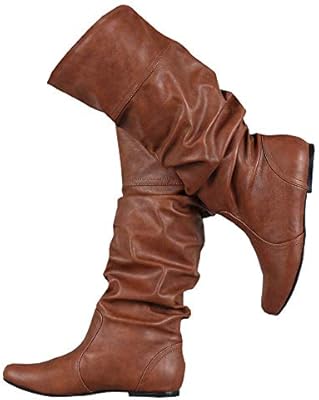 womens leather slouch boots