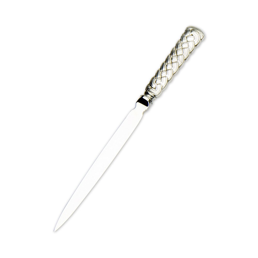Edwin Blyde & Co Ornate Celtic Plait Design Pewter Handle/Stainless Steel Blade Letter Opener