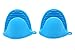 Alazco Silicone Pot Holder Oven Mini Mitt 1 Pair (2pc), Cooking Pinch Grips - Heat Resistant - AZPT2S