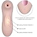 Clitoral Nipple Sucking Vibrator, Xocity, Oral Sex Vibrator with 10 Sucktion Vibration Modes, Clit Nipple Simulator Adults Sex Toy for Women Female Couples, Light Pink
