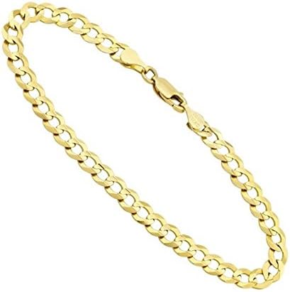 Certified Jewelry 14K Gold Filled Cuban Bracelet Available in 7.5" and 8.25" (8.25, 3.6 mm)