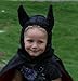 Kids Black & Red Bat & Spider Reversible Hood