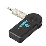 Sikye Wireless Bluetooth Music Receiver 3.5mm Adapter, Car Aux Audio Stereo Receiver Adapter+Mic For PC