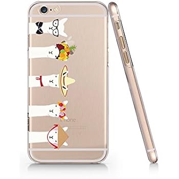 LvheCn Kawaii Cute Llama Alpaca Animals Cartoon Phone Case