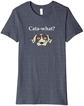 Womens Funny Cata-what Catahoula Leopard Dog TShirt XL Heather Blue