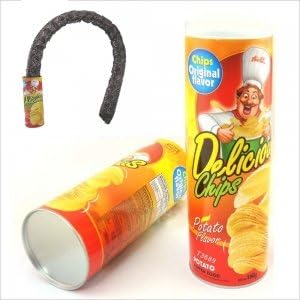 Magic Prop Startling Potato Chips Cans with Spring Snake