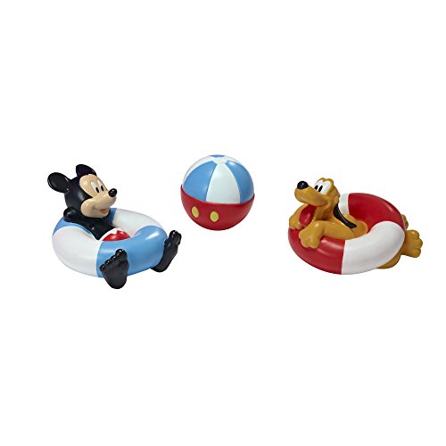 The First Years Disney Mickey Mouse Squirties Baby Bath Toys - Squishy Toddler Toys for Bath, Pool, and Everyday - 3 Count