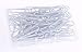 PTC Office 60PCS Colored Plastic Coated Paperclips Metal Bookmark Memo Note Paper Clip, 2-Inch, (White)