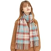 MERINOSNUG 100% Merino Wool Winter Scarf for Women Cashmere Pashmina Soft Luxury Warm Shawl Wraps Stole Valentine's Gift