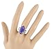 925 Sterling Silver Ring with Genuine Purple Turquoise Sizes 6 to 11 (6)