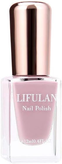 Qomomont 12Colors Non-Toxic Nail Polish Water-Based Material Nail Art Breathable Tearable Nail Polish Tasteless Non-stimul ating (G)