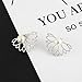 QHiYan 10 Pairs Ear Jacket Stud Lotus Flower Earrings Simple Chic Earring Set for Women and Girls