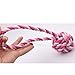 Rope Chew Toys for Dogs,Lonni 2 Packs Interactive Pet Chew Toys,Dog Knot Rope Tug Balls with Handle for Aggressive Chewers Teeth Cleanning Playing(Medium Large Dogs,Random Color)