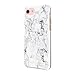 Rebecca Minkoff iPhone 7 Case, Double Up Designer Phone Case [Shock Absorbing] fits Apple iPhone 7 - Marble Print/Silver Foil