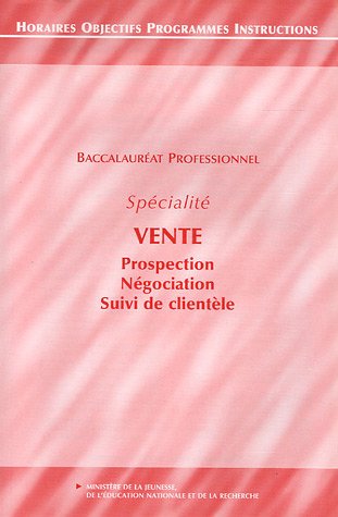 Baccalauréat professionnel, spécialité vente