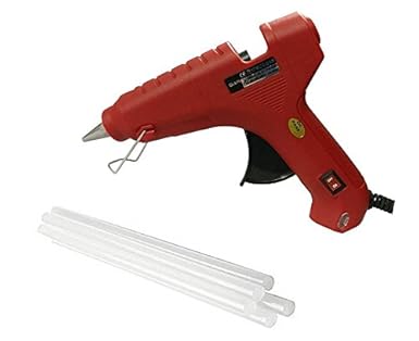 Vertex 60W Glue Gun With 03 Sticks Red with ON/OFF Switch