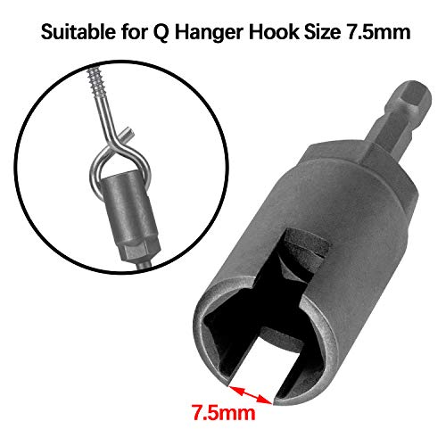 Hurricane Shutter Wing Nut Driver Tool - 6" Steel Driver For Washered Wing Nuts