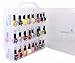 Lumcrissy Nail Polish Organizer Holder, Universal Clear Nail Polish Organizer Holder for 48 Bottles Adjustable Dividers