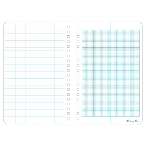 Rite-in-the-Rain-All-Weather-Side-Spiral-Notebook-4-58-x-7-Yellow-Cover-Metric-Field-Pattern-No-363