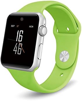 Smart Watch, ZAOYI DM09 Bluetooth smartwarch with SIM Card slot/HD Camera/Sync Call and Push Notification/Pedometer analysis/Sleep Monitoring for Apple ios iPhone and Android Phone(DM09-Green)