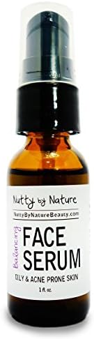 Nutty By Nature Balancing Face Serum - Oily and Acne Prone Skin - 100% Natural