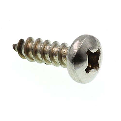 Prime-Line 9020802 Sheet Metal Screw, Pan Head Phillips, #12 X 3/4 in, Grade 18-8 Stainless Steel, Pack of 25