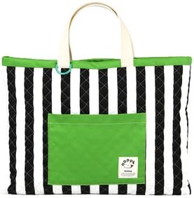 Amazon Co Jp ブラックストライプ レッスンバッグ Hoppe 日本製