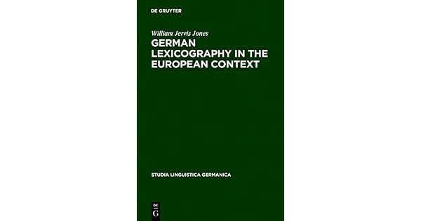 German Lexicography In The European Context A Descriptive - 