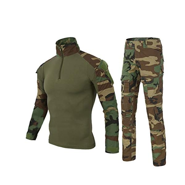 Army Clothing Taktische Militäruniform Tarnanzug Army Woodland Clothing Set – Bild 3