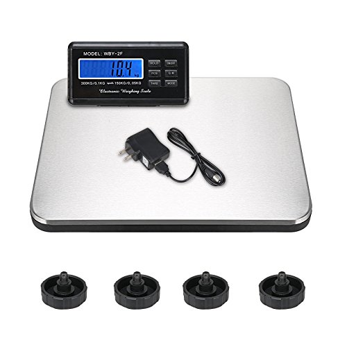 660LBS LCD Postal AC Platform Digital Scale Shipping Floor Bench 300KG Weigh - Thumbnail 6
