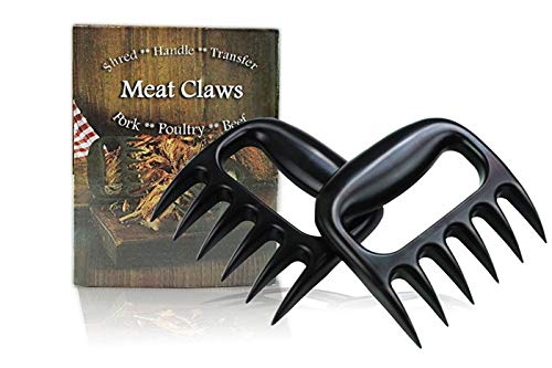 Meat Claws (Set Of 2) BBQ Meat Forks - Pulled Pork Bear Claw Meat Shredder Forks - Safely Pull, Shred, Carve Lift Pork, Beef, Poultry Fish