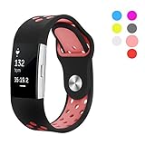 Fitbit Charge 2 HR Bands Replacement Sport Band for Fitbit Charge2 Pink Small