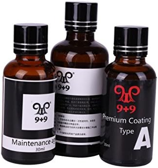 Mercu 3 in1 9H AUTO Ceramic Coat, High Gloss Crystal Nano Car Liquid Ceramic Coating Paint,Ceramic Coating Spray Sealant Super Hydrophobic Glass Coating with Towel
