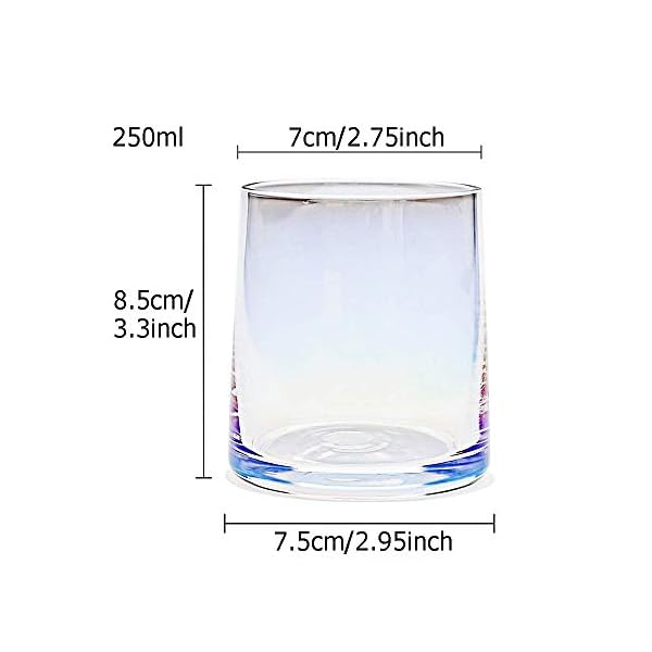 Succo Di Frutta Set Di 6 Bicchieri Da 250 Ml Con Base Spessa Per Acqua Whisky E Cocktail Casa E Cucina Tumbler