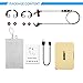 Aumet Bluetooth Wireless Magnetic Earbuds, Bass Stereo Noise Cancelling Headphones with Built-in Mic