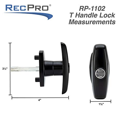 RecPro Truck Cap Lock T323 Window Handle For LEER A.R.E. Bauer K127