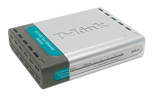 D-Link DSS-5+ 5-Port 10/100 Switch, Desktop