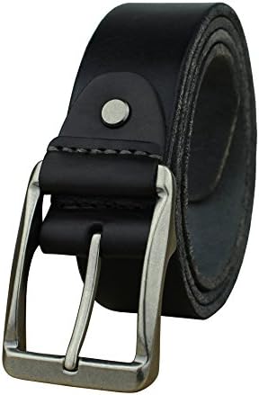Heepliday Men's Casual Genuine Leather Belt For jeans 1.5" Wide