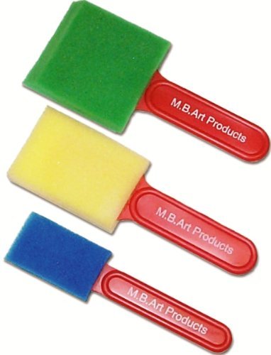 Major Brushes 9 Assorted Sponge Foam Brushes