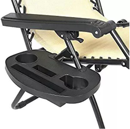 UPC 601982657505, Universal Oval Zero Gravity Chair Cup Holder with Mobile Device Slot and Snack Tray /carrying your iPhone 7 Plus / iPad