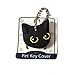 Key Cover/Key Caps/Key Holder/Keycaps - Cute Animal Pet Faces (Black Cat)