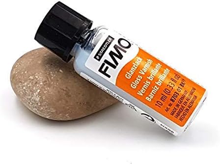 STAEDTLER 8703 01 BK FIMO Gloss Varnish - Water-Based & Transparent (1 Bottle with Brush - 10ml), 10 ml - Image 3