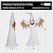 VIVOHOME 8FT Halloween Inflatable Yard Decor, Giant Red Ghost, Outdoor Blow Up with Built-in LED Light for Lawn, Garden, Party