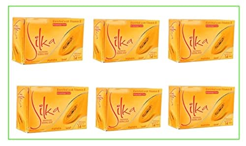 Silka Papaya & Herbal Soap 6 X 135G by SILKA in Saudi Arabia