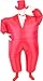 Tuxedo Tux Inflatable Teen Chub Suit ® Costume (Red)