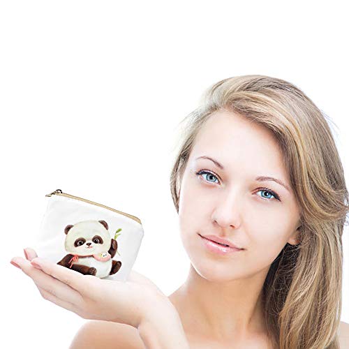 Women and Girls Cute Fashion Coin Purse Wallet Bag Change Pouch Key Holder (Baby Pandas)