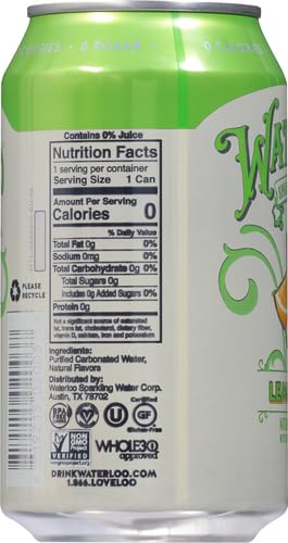 WATERLOO SPARKLING WATER WATERLOO LEMON-LIME SPARKLING WATER, 12 FL OZ