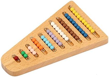 Genuine Math Manipulatives Kindergarten Color Beads and Arranging Rack